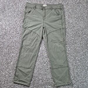 LL Bean Favorite‎ Fit Faded Olive Green Cargo Pants, Women Size 16 Utility